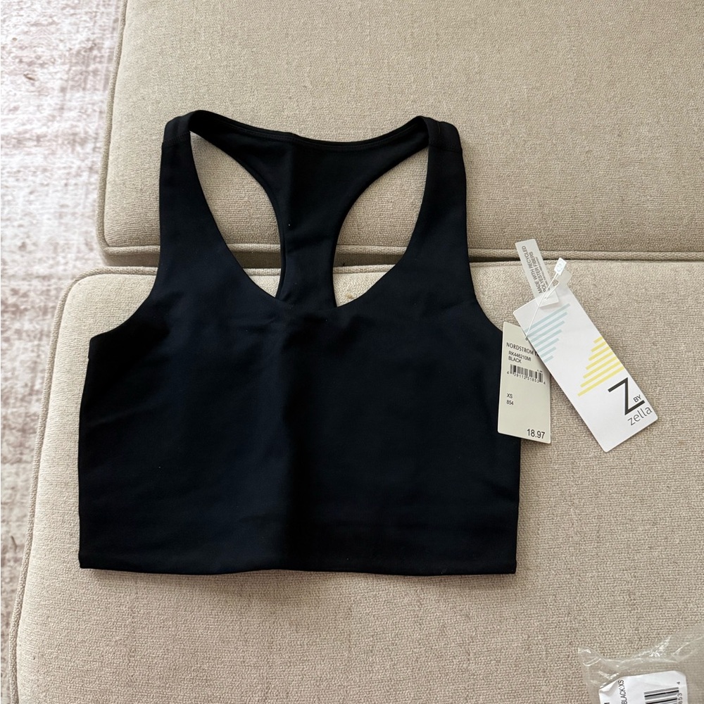 Zella Sleek Black Activewear Top